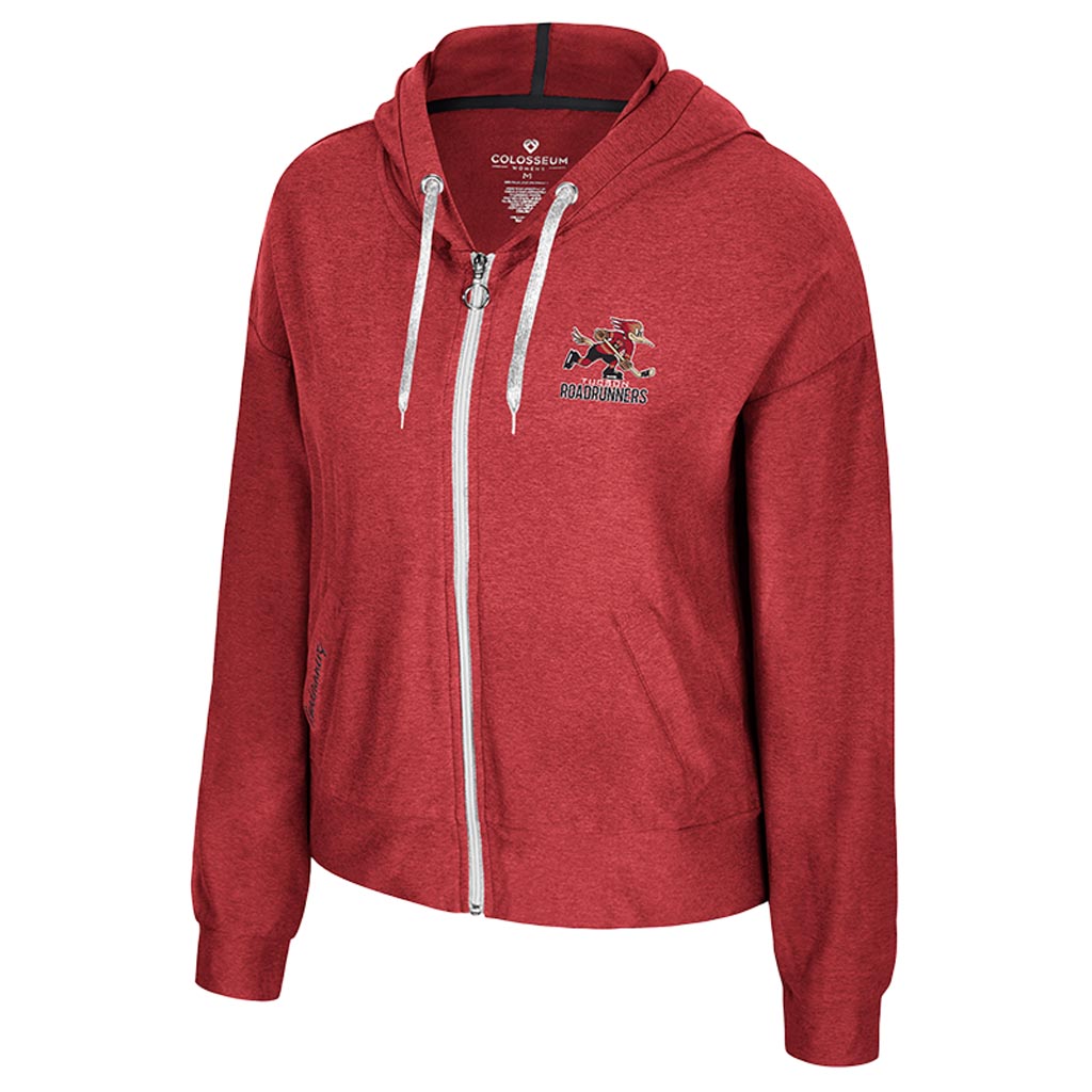 Tucson Roadrunners Women's Colosseum Julien Full Zip Hoodie - Red