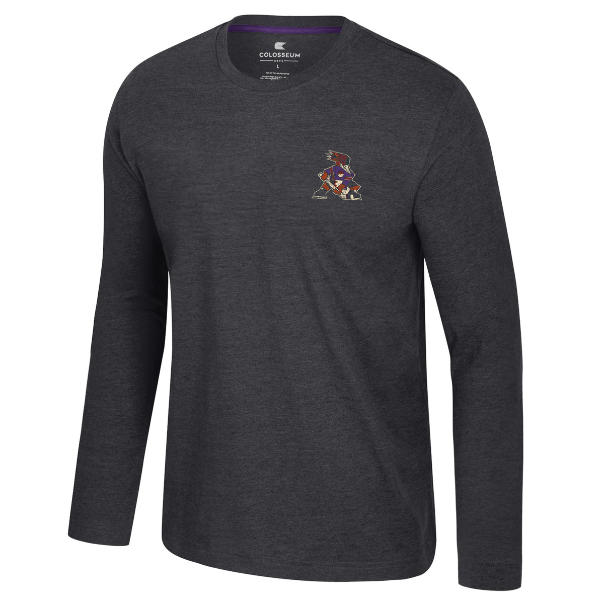 Tucson Roadrunners Colosseum Carmy Long Sleeve T-Shirt- Charcoal
