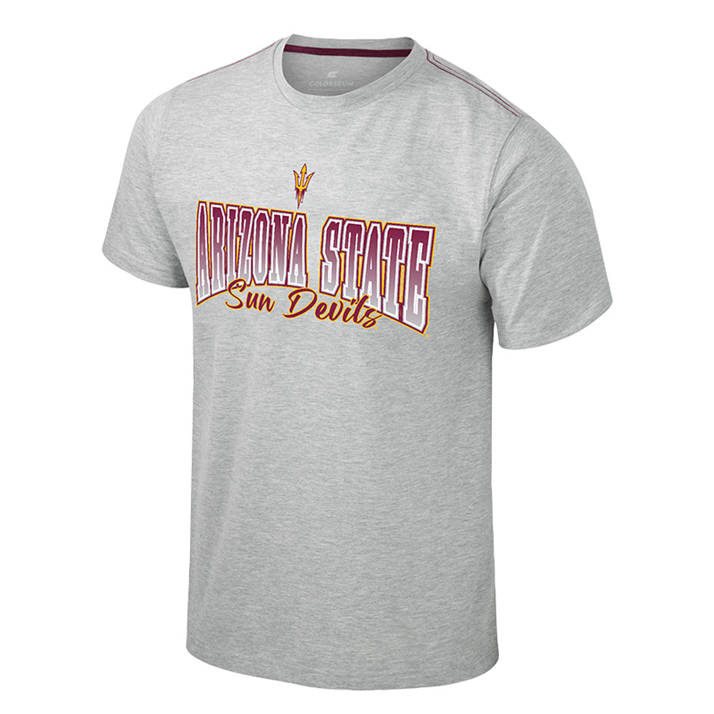 NCAA Arizona State Sun Devils Colosseum Roy Dual Blend T-Shirt - Heather Gray