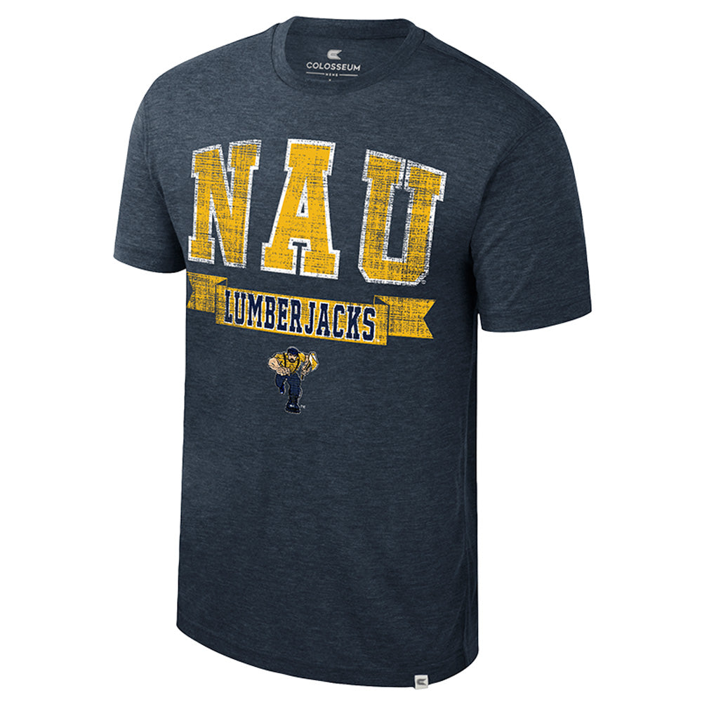 NCAA Northen Arizona Lumberjacks Colosseum Business Arrangement T-Shirt - Navy