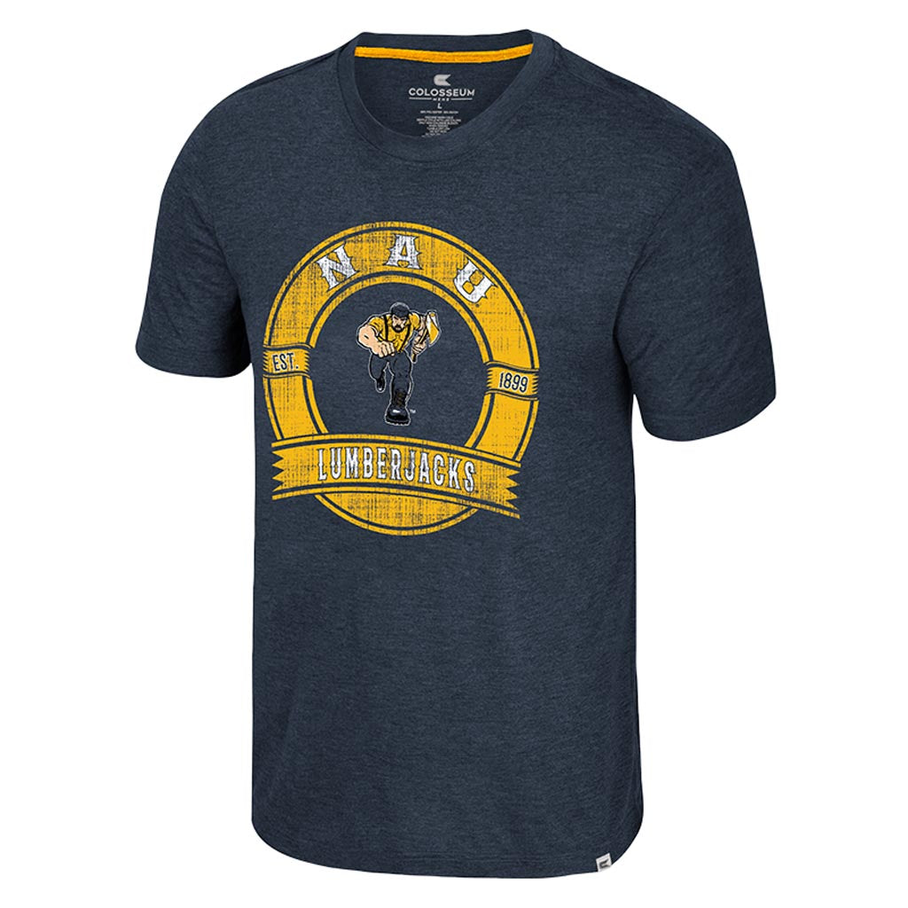 NCAA Northern Arizona Lumberjacks Colosseum Frank T-Shirt - Navy