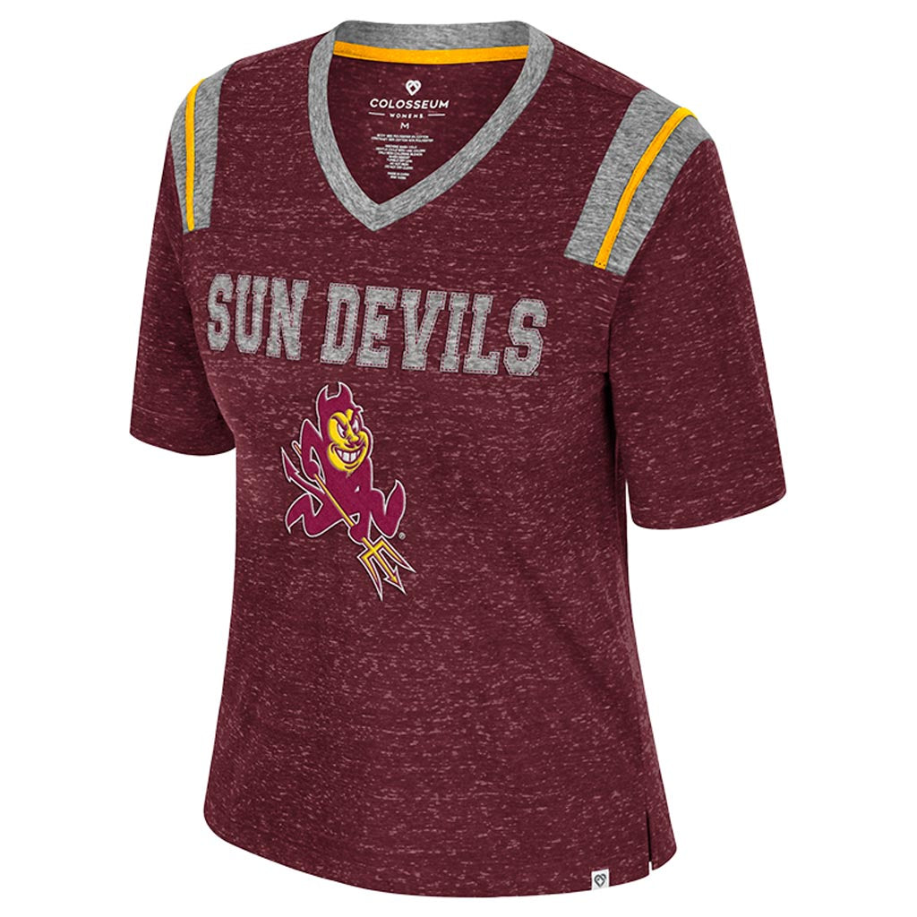 NCAA Arizona State Sun Devils Women's Colosseum Toodles Poodles T-Shirt - Maroon