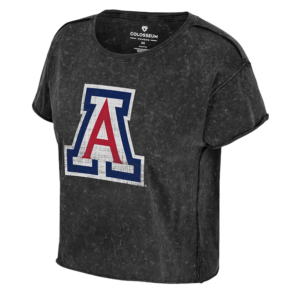 NCAA Arizona Wildcats Women's Colosseum Playing the Field T-Shirt - Charcoal