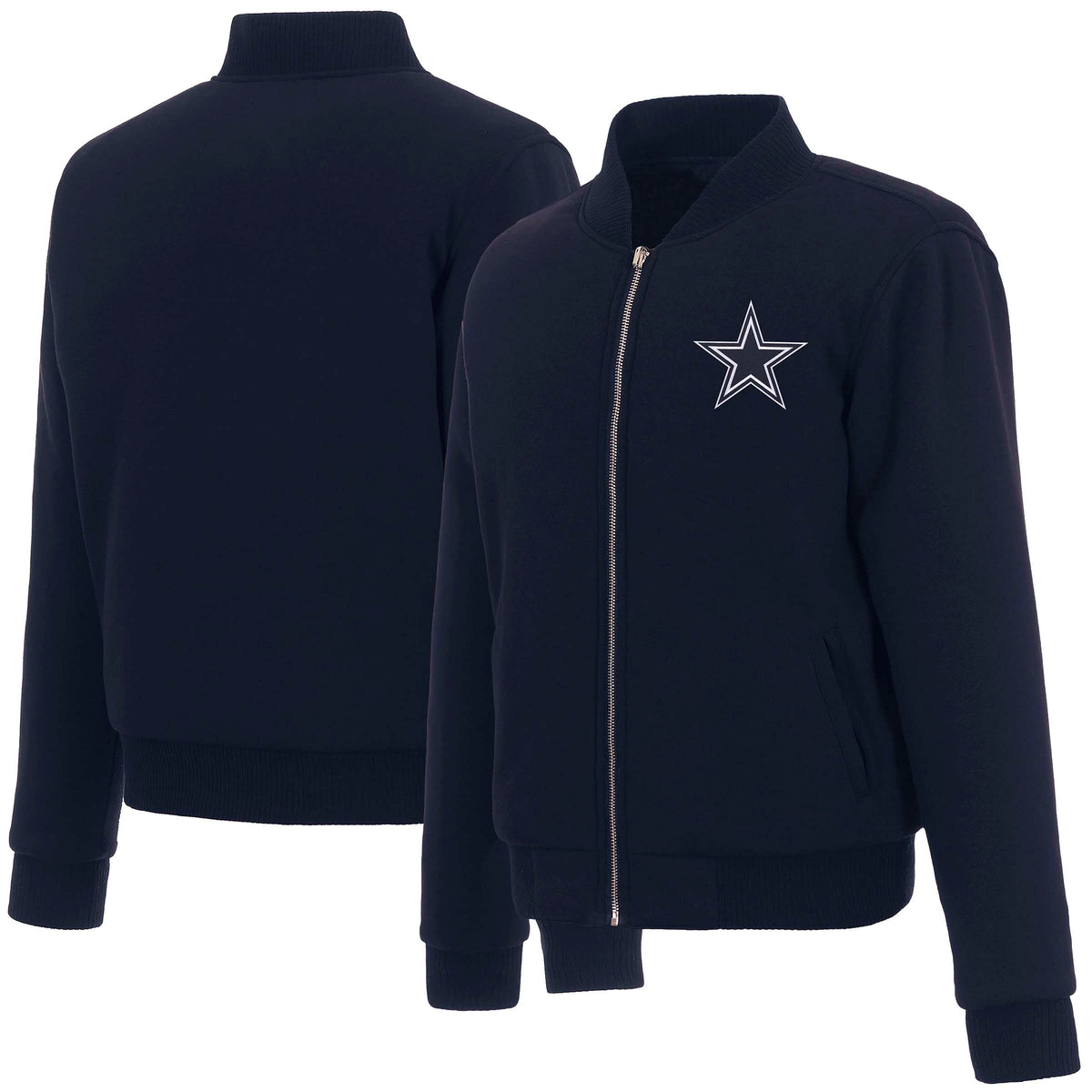 NFL Dallas Cowboys Women's JH Design Reversible Jacket- Navy