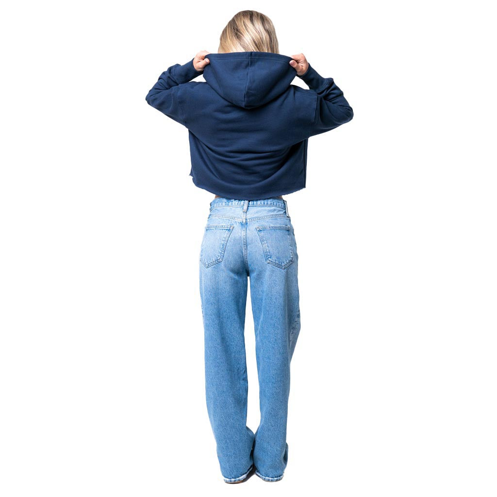 NCAA Arizona Wildcats Women's Established & Co. Croppedped Hoodie - Navy