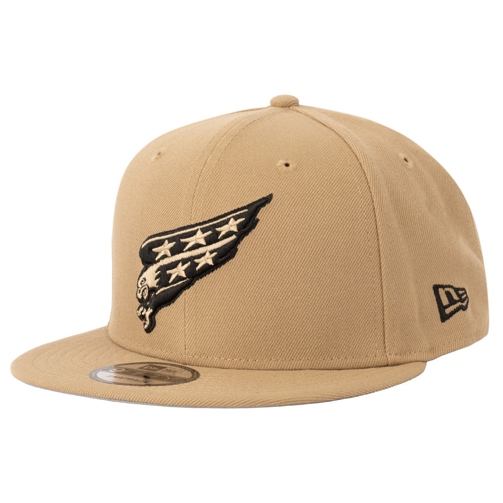 NHL Washington Capitals New Era Mocha 9FIFTY Snapback Hat - Khaki