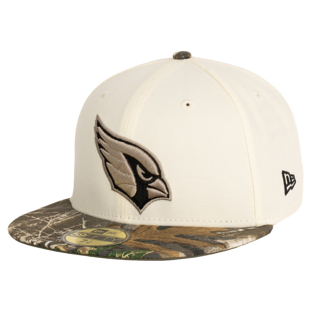 NFL Arizona Cardinals New Era Real Tree Two-Tone 59FIFTY Fitted Hat- Cream