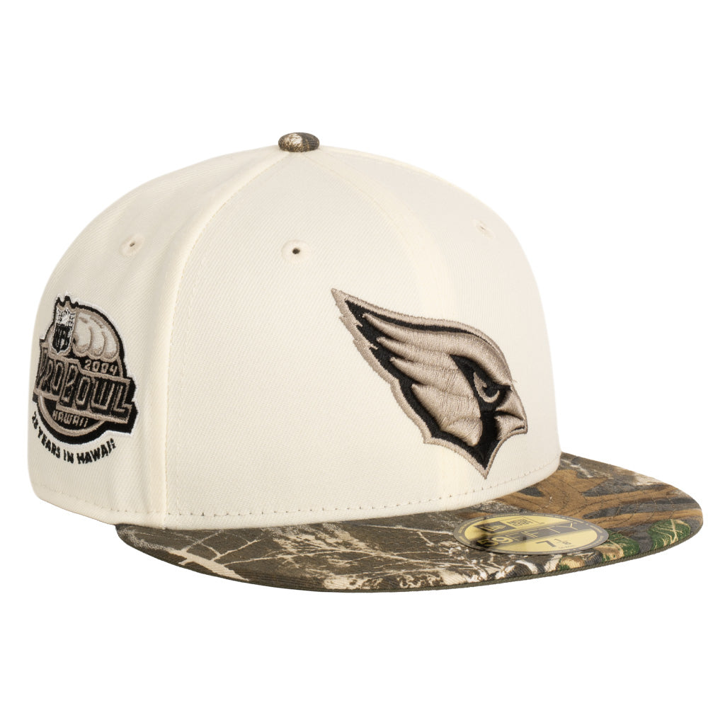 NFL Arizona Cardinals New Era Real Tree Two-Tone 59FIFTY Fitted Hat- Cream