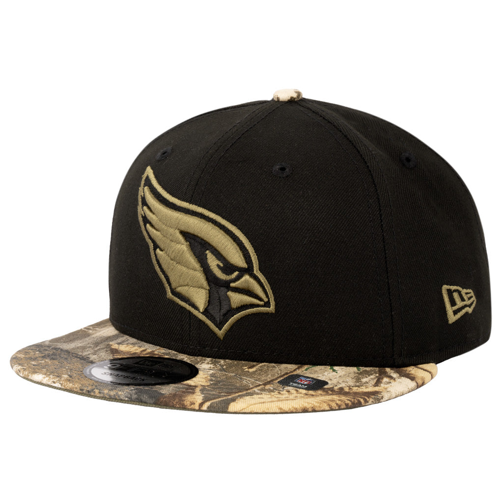 NFL Arizona Cardinals New Era Two-Tone Real Tree Shadow 9FIFTY Snapback Hat - Black