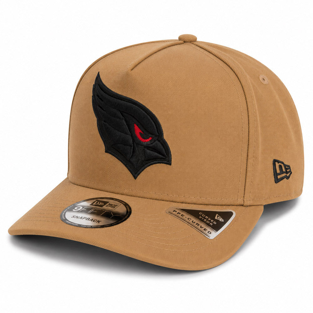 NFL Arizona Cardinals New Era Red Eye Khaki 9FIFTY A-Frame Snapback Hat - Khaki