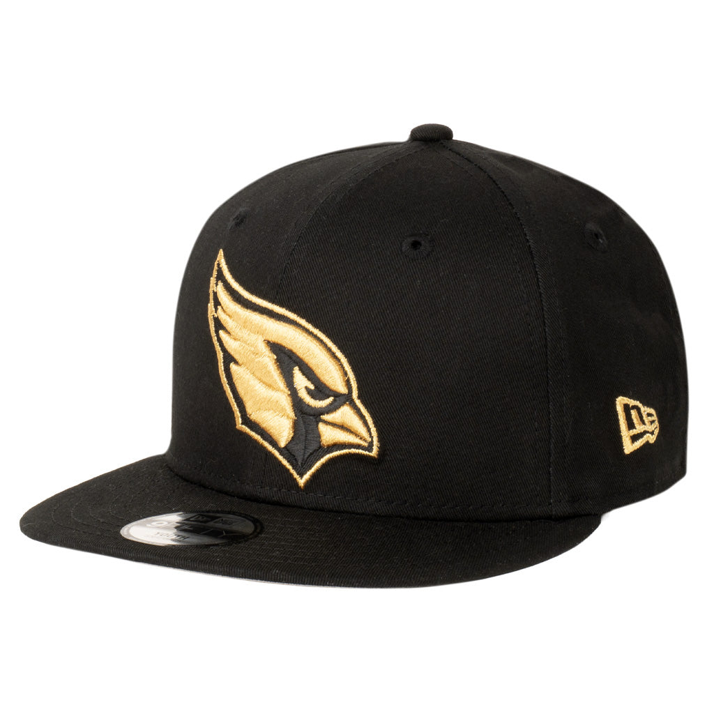 NFL Arizona Cardinals Youth New Era Black & Gold 9FIFTY Snapback Hat - Black
