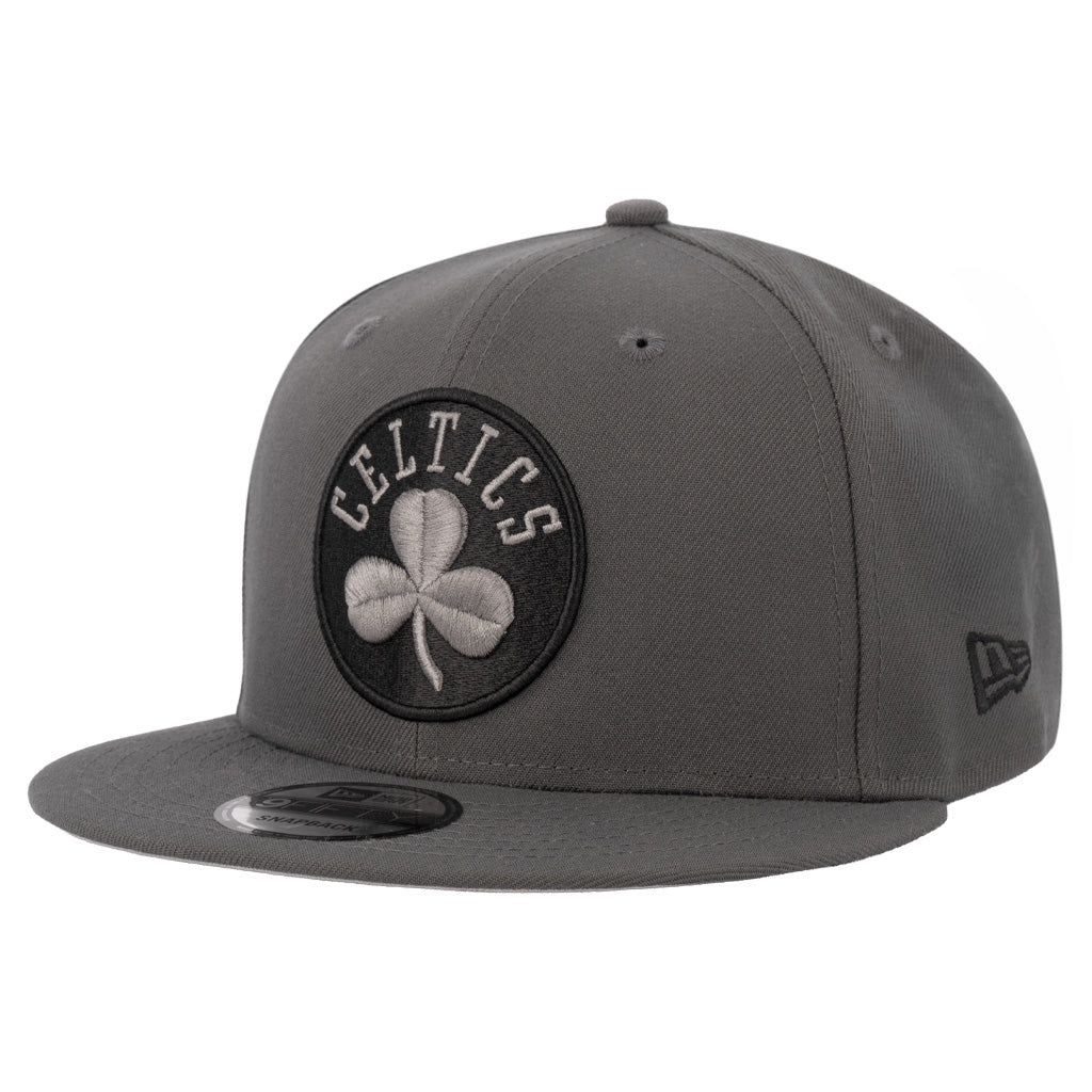 NBA Boston Celtics New Era Gray Prestige 9FIFTY Snapback Hat - Graphite