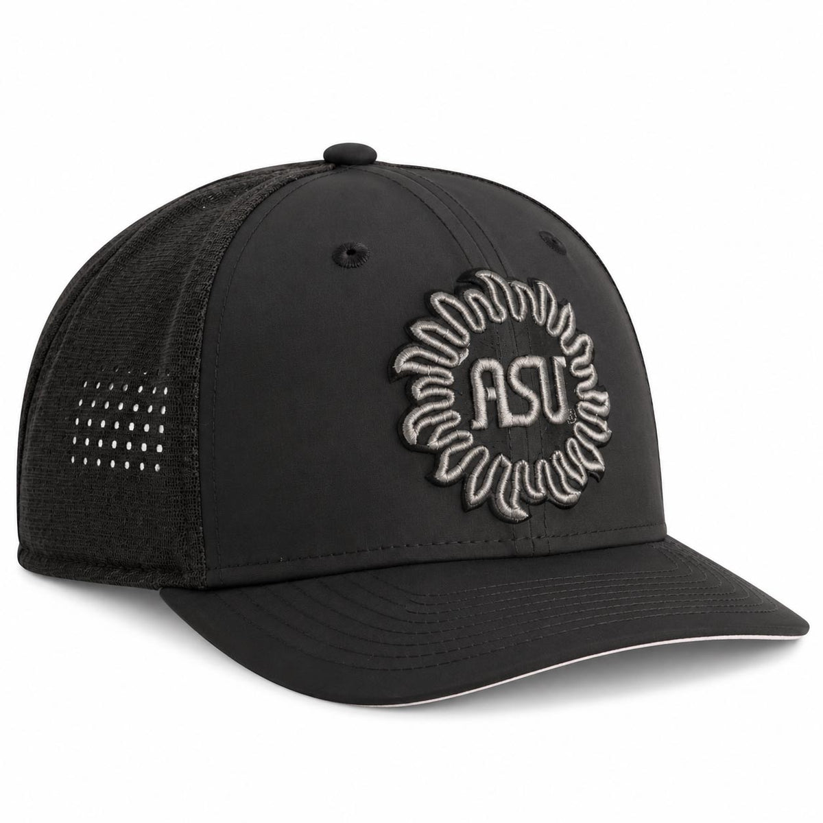 NCAA Arizona State Sun Devils New Era Black Pearl Trucker 9SEVENTY Stretch-Snap Hat- Black