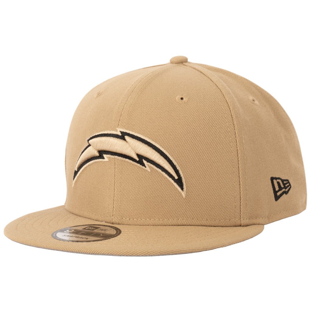 NFL Los Angeles Chargers New Era Mocha 9FIFTY Snapback Hat - Khaki