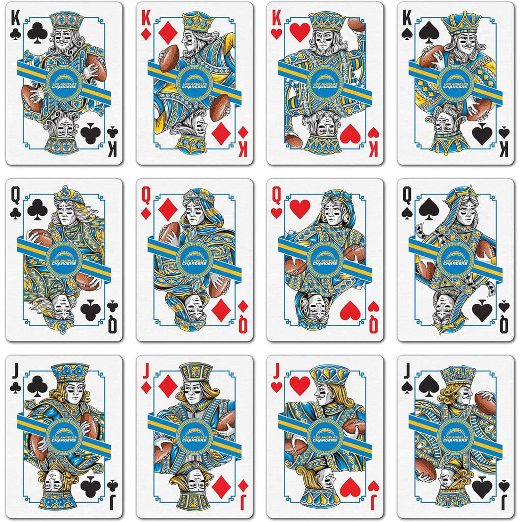 NFL Los Angeles Chargers YouTheFan Playing Cards