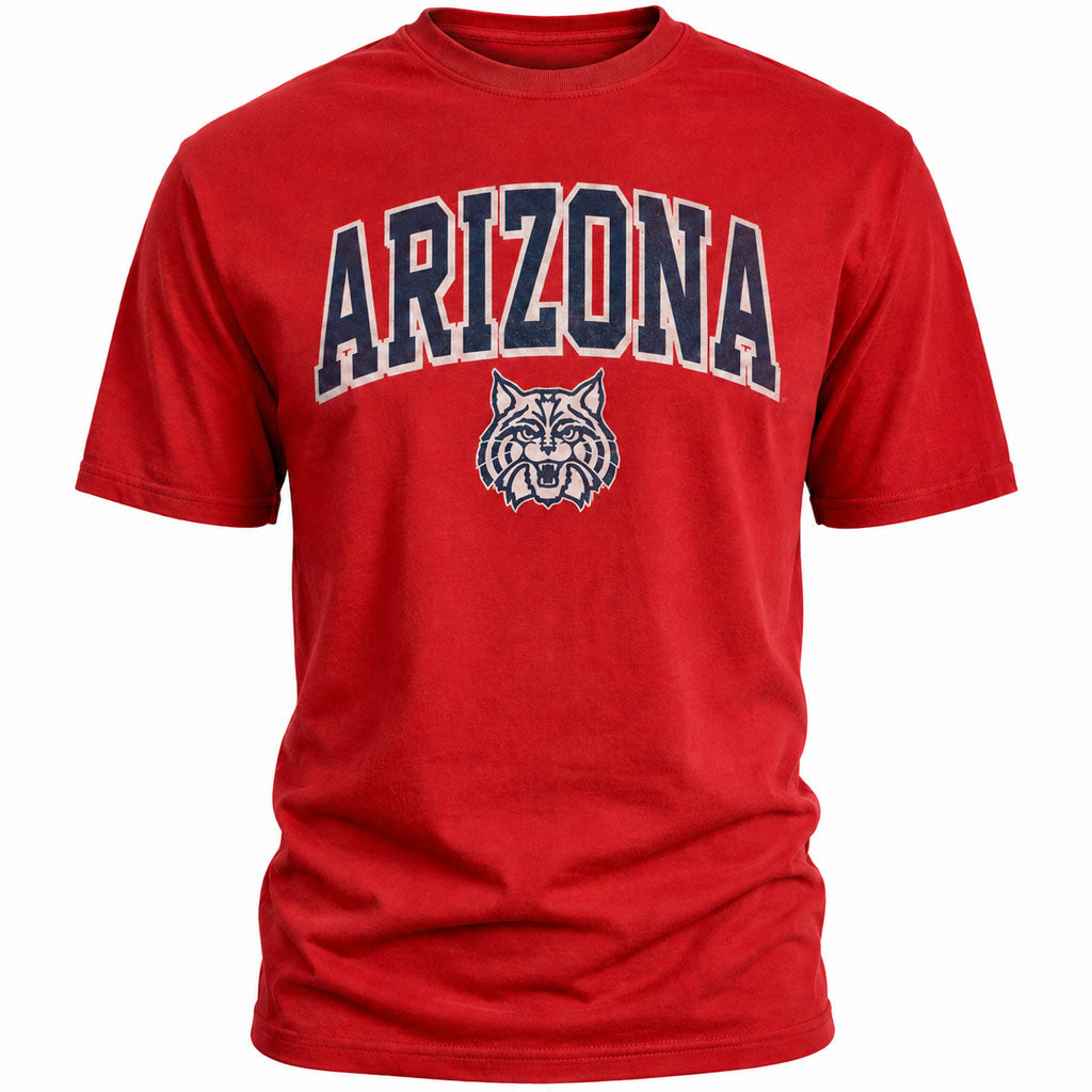 NCAA Arizona Wildcats Blue 84 Niveous Heavy T-Shirt - Red
