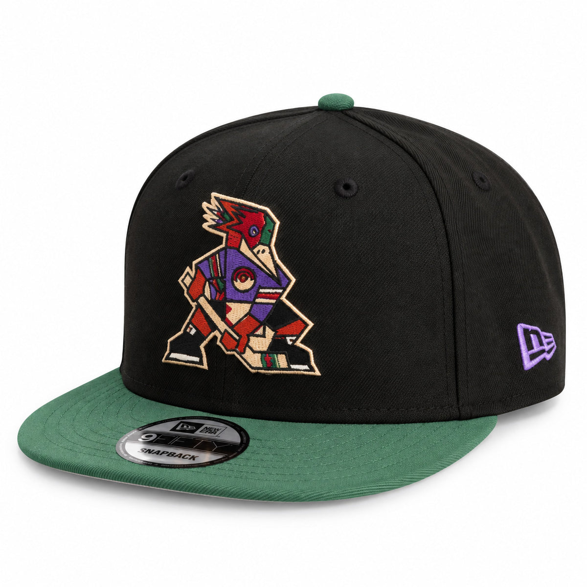 AHL Tucson Roadrunner Youth New Era Two-Tone Kachina 9FIFTY Snapback Hat- Black