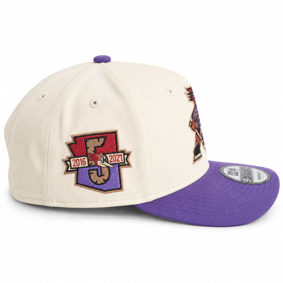 AHL Tucson Roadrunner New Era Two-Tone Kachina 9FORTY A-Frame Snapback Hat- Cream