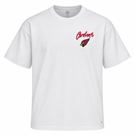NFL Arizona Cardinals '47 Kickoff Backer Script T-Shirt- White