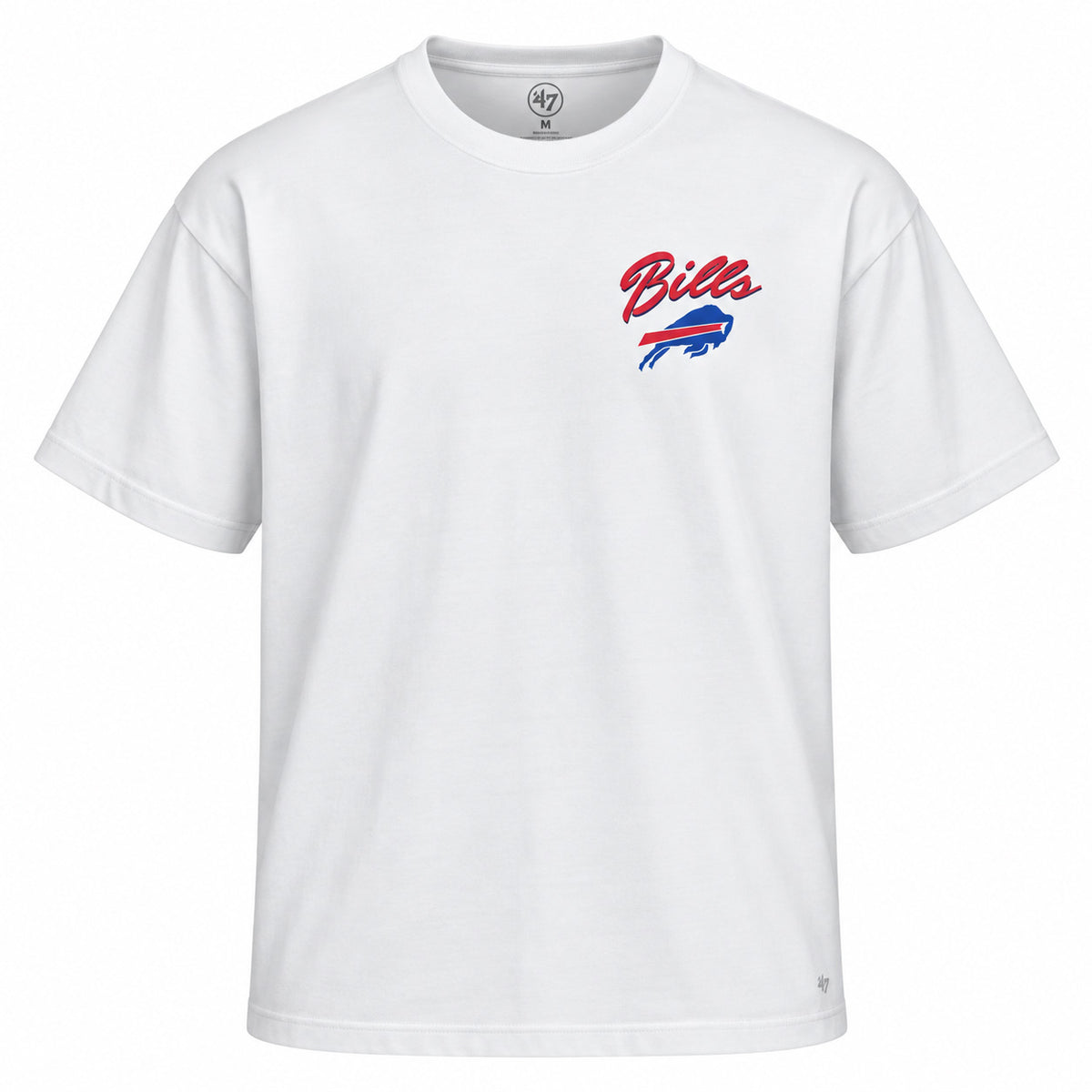 NFL Buffalo Bills '47 Kickoff Backer Script T-Shirt- White