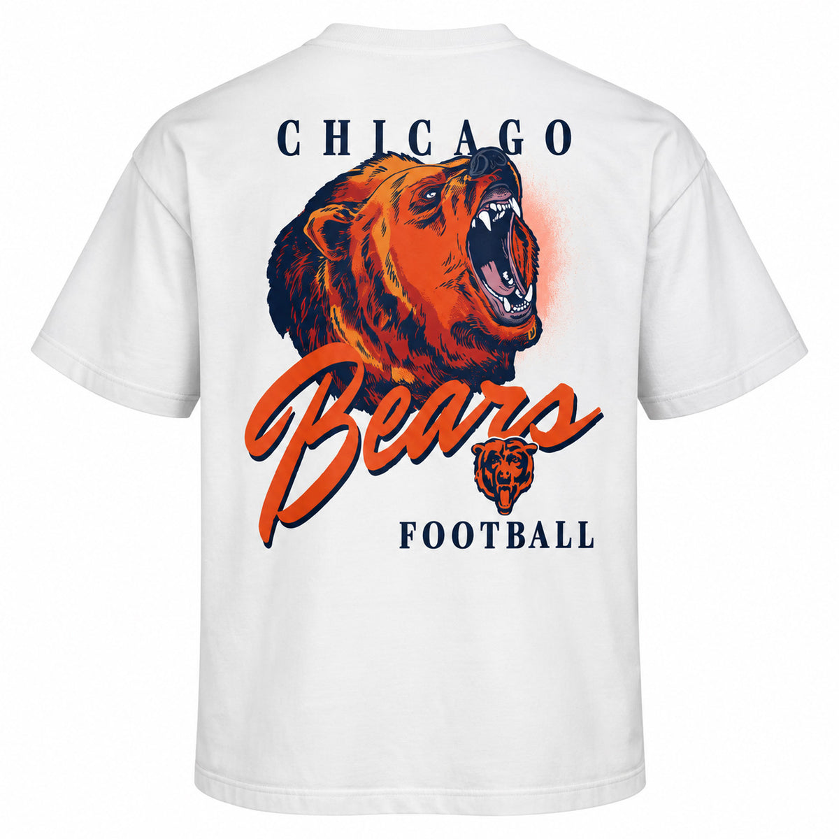 NFL Chicago Bears '47 Kickoff Backer Script T-Shirt- White