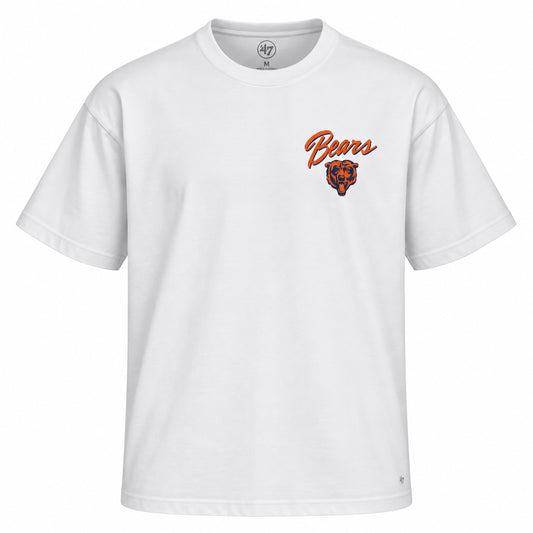 NFL Chicago Bears '47 Kickoff Backer Script T-Shirt- White