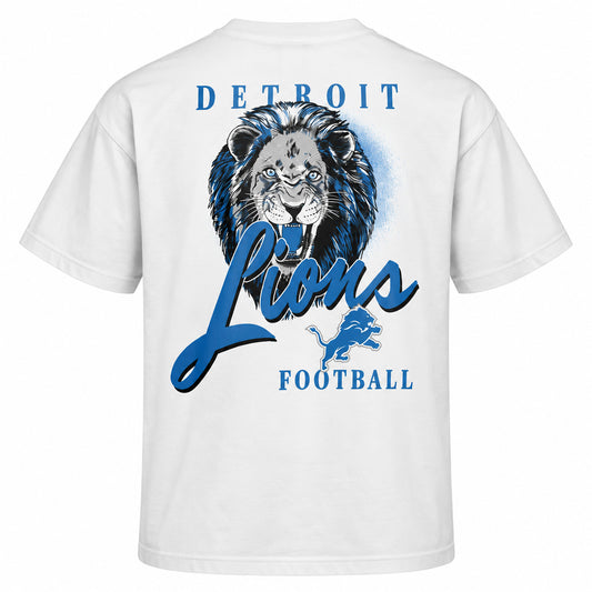 NFL Detroit Lions '47 Kickoff Backer Script T-Shirt- White