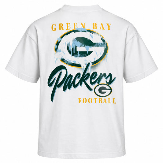 NFL Green Bay Packers '47 Kickoff Backer Script T-Shirt- White