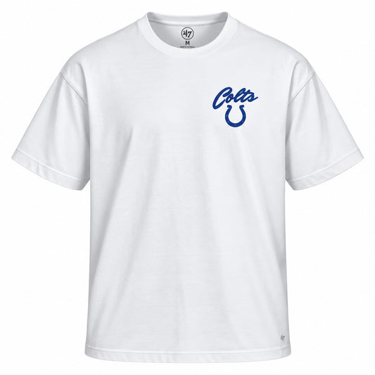 NFL Indianapolis Colts '47 Kickoff Backer Script T-Shirt- White