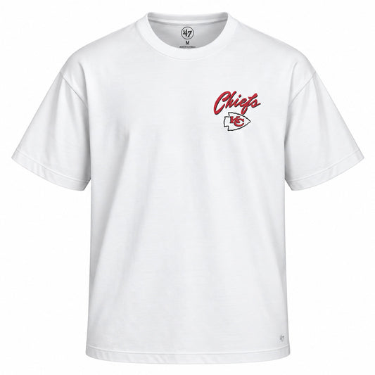NFL Kansas City Chiefs '47 Kickoff Backer Script T-Shirt- White