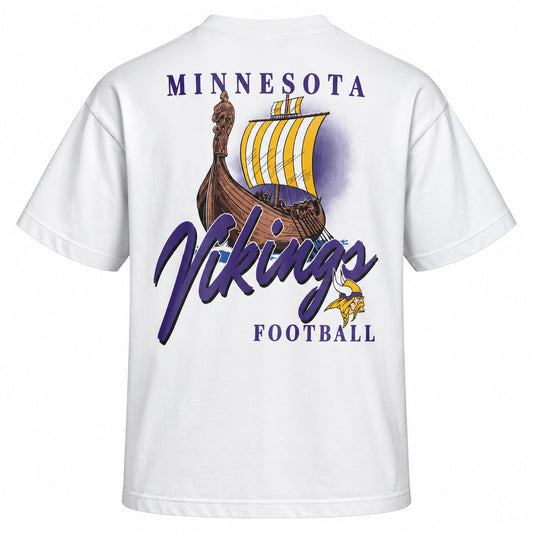 NFL Minnesota Vikings '47 Kickoff Backer Script T-Shirt- White