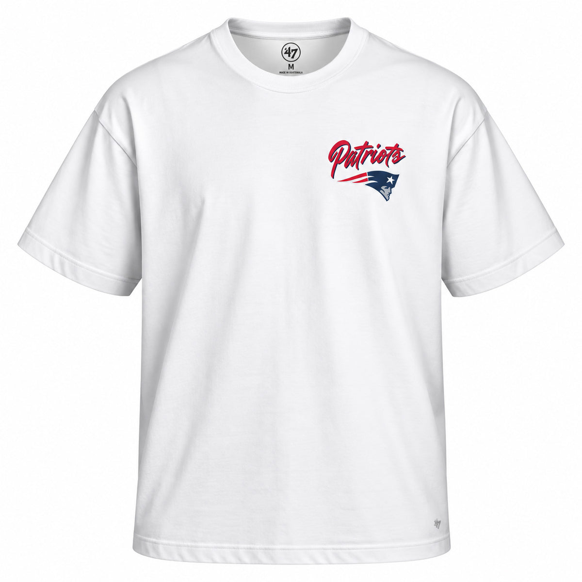 NFL New England Patriots '47 Kickoff Backer Script T-Shirt- White