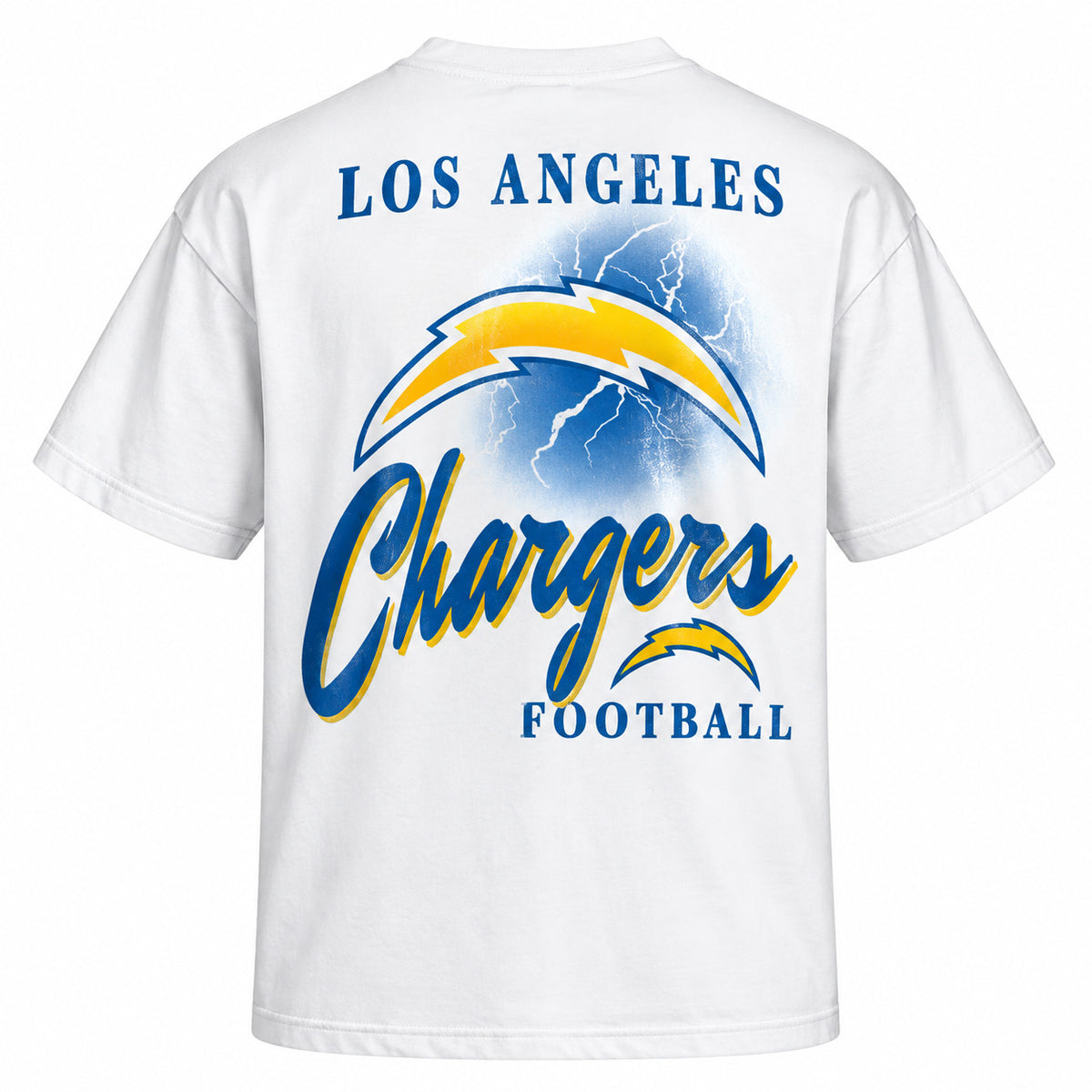 NFL Los Angeles Chargers '47 Kickoff Backer Script T-Shirt- White
