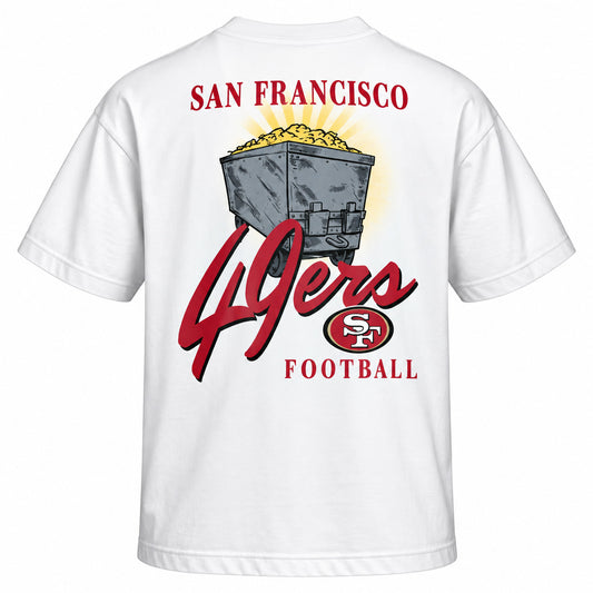 NFL San Francisco 49ers '47 Kickoff Backer Script T-Shirt- White