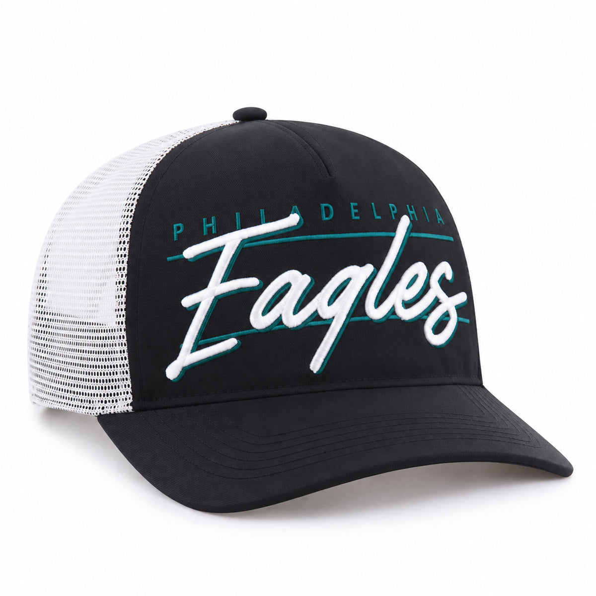 NFL Philadelphia Eagles '47 Condor Hitch Relaxed Fit Adjustable Snapback Hat- Black