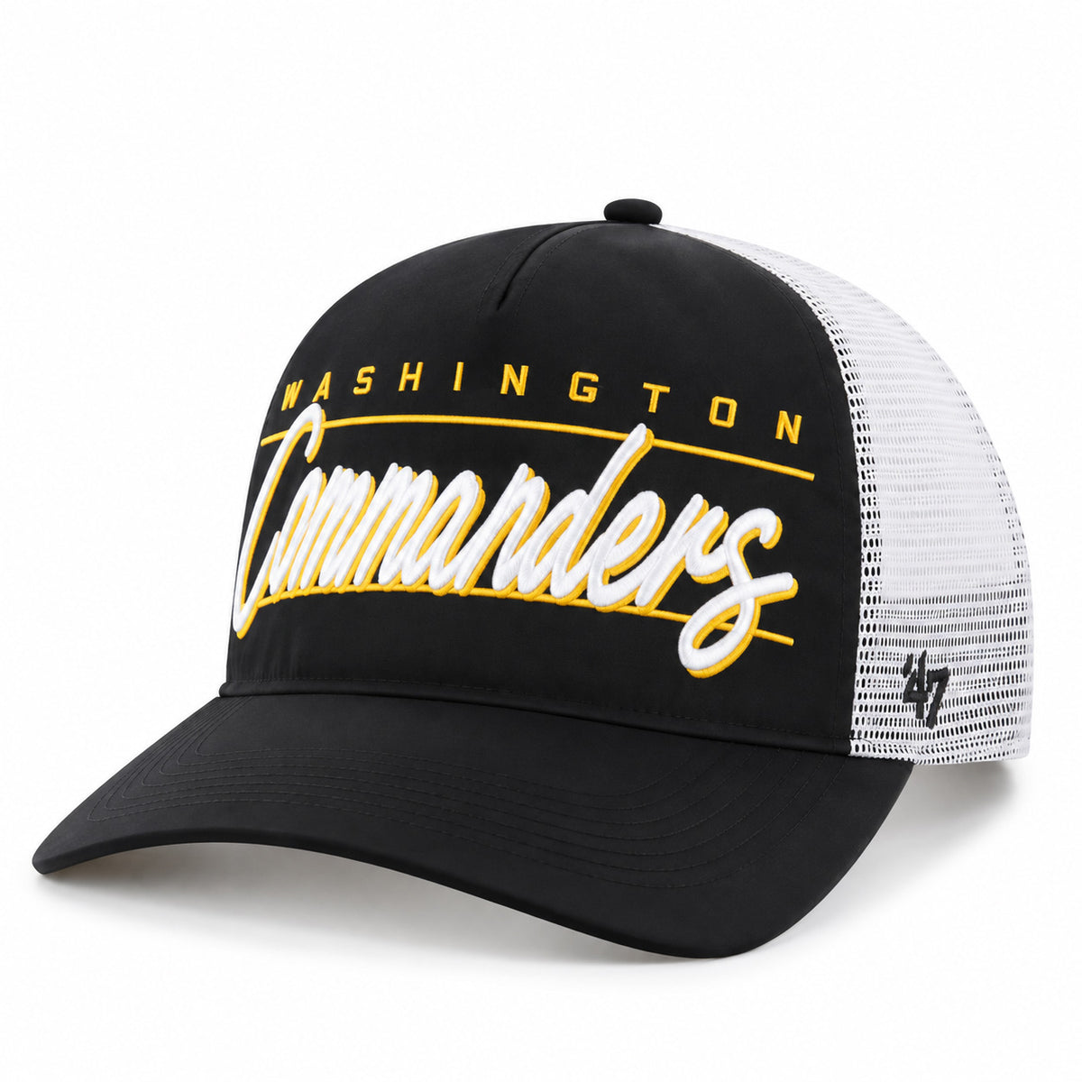 NFL Washington Commanders '47 Condor Hitch Relaxed Fit Adjustable Snapback Hat- Black
