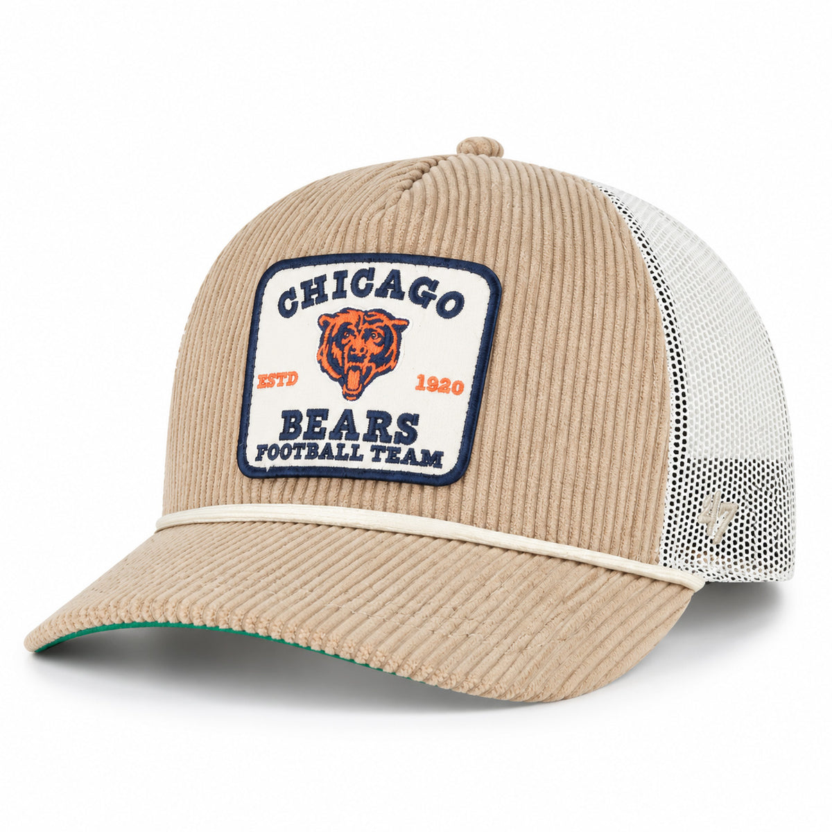 NFL Chicago Bears '47 Cordlandia Hitch Relaxed Fit Adjustable Snapback Hat- Tan