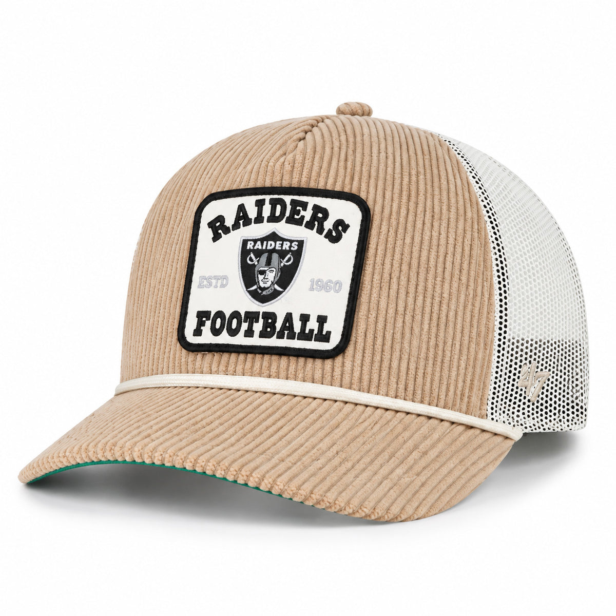 NFL Las Vegas Raiders '47 Cordlandia Hitch Relaxed Fit Adjustable Snapback Hat- Tan