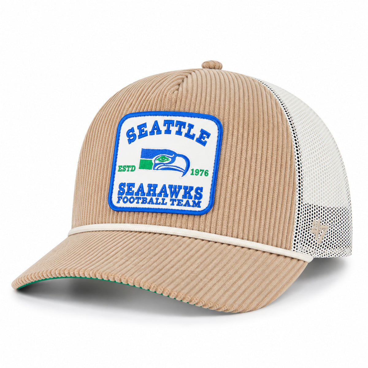 NFL Seattle Seahawks '47 Cordlandia Hitch Relaxed Fit Adjustable Snapback Hat- Tan