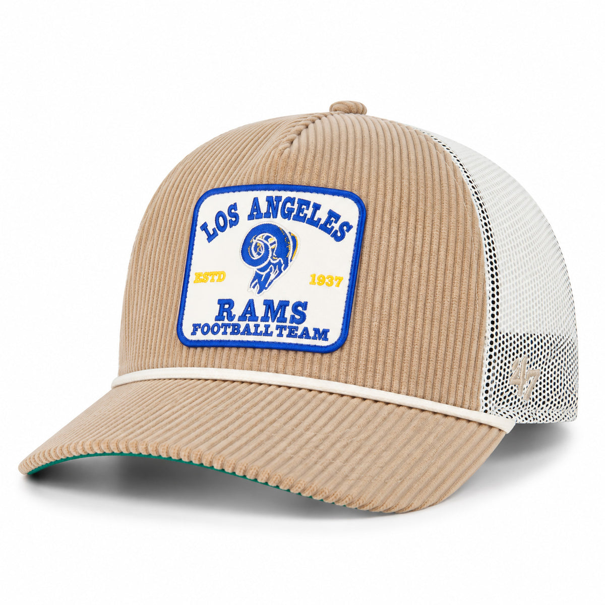 NFL Los Angeles Rams '47 Cordlandia Hitch Relaxed Fit Adjustable Snapback Hat- Tan