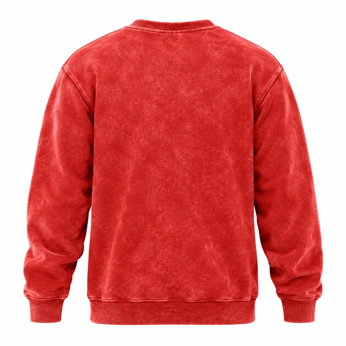 NFL Kansas City Chiefs New Era Washed Crewneck Sweater- Red