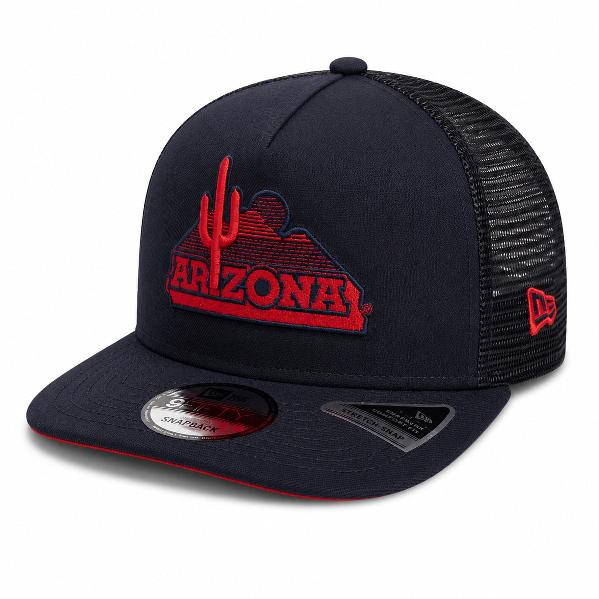 NCAA Arizona Wildcats New Era Vault Trucker 9FIFTY A-Frame Snapback Hat- Navy
