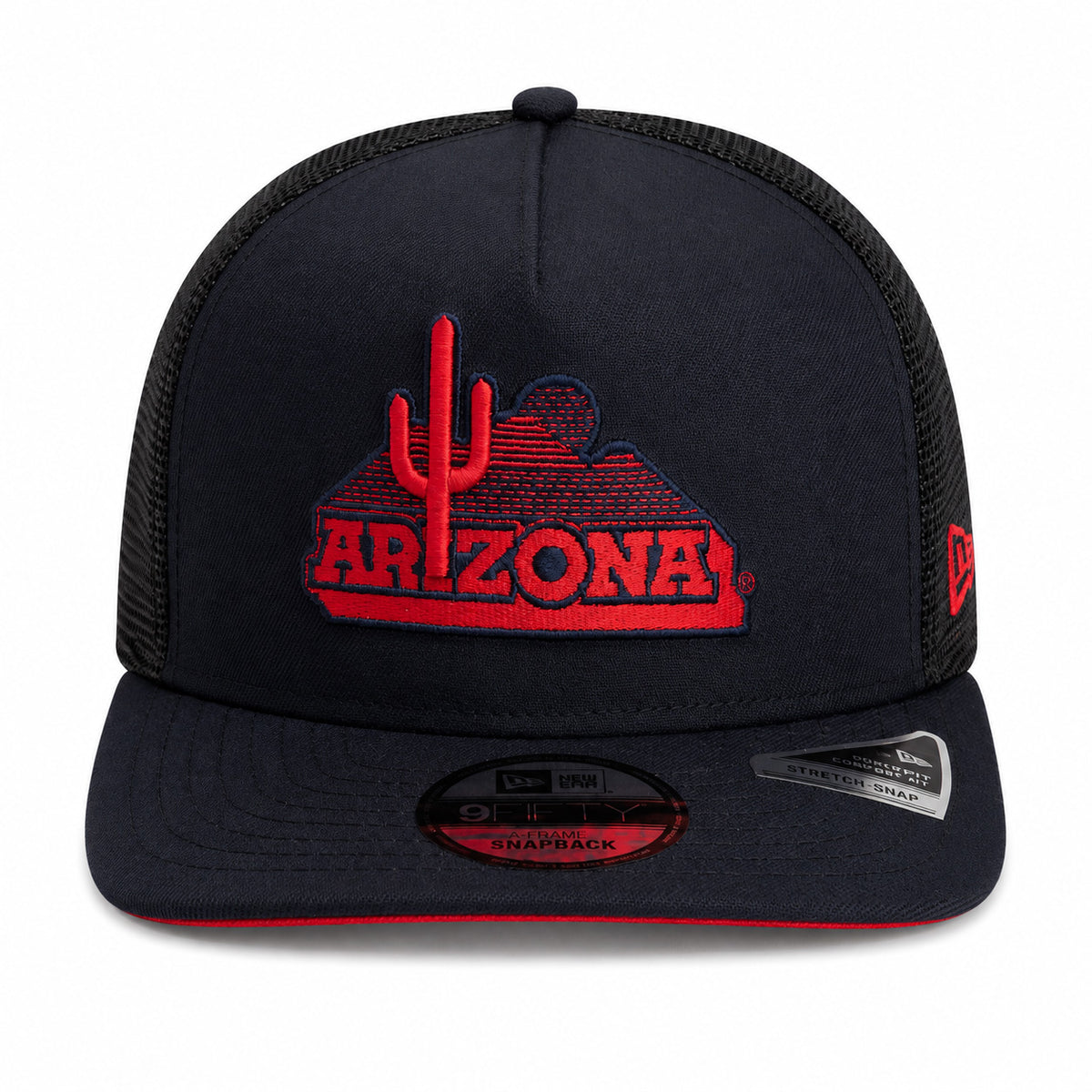 NCAA Arizona Wildcats New Era Vault Trucker 9FIFTY A-Frame Snapback Hat- Navy