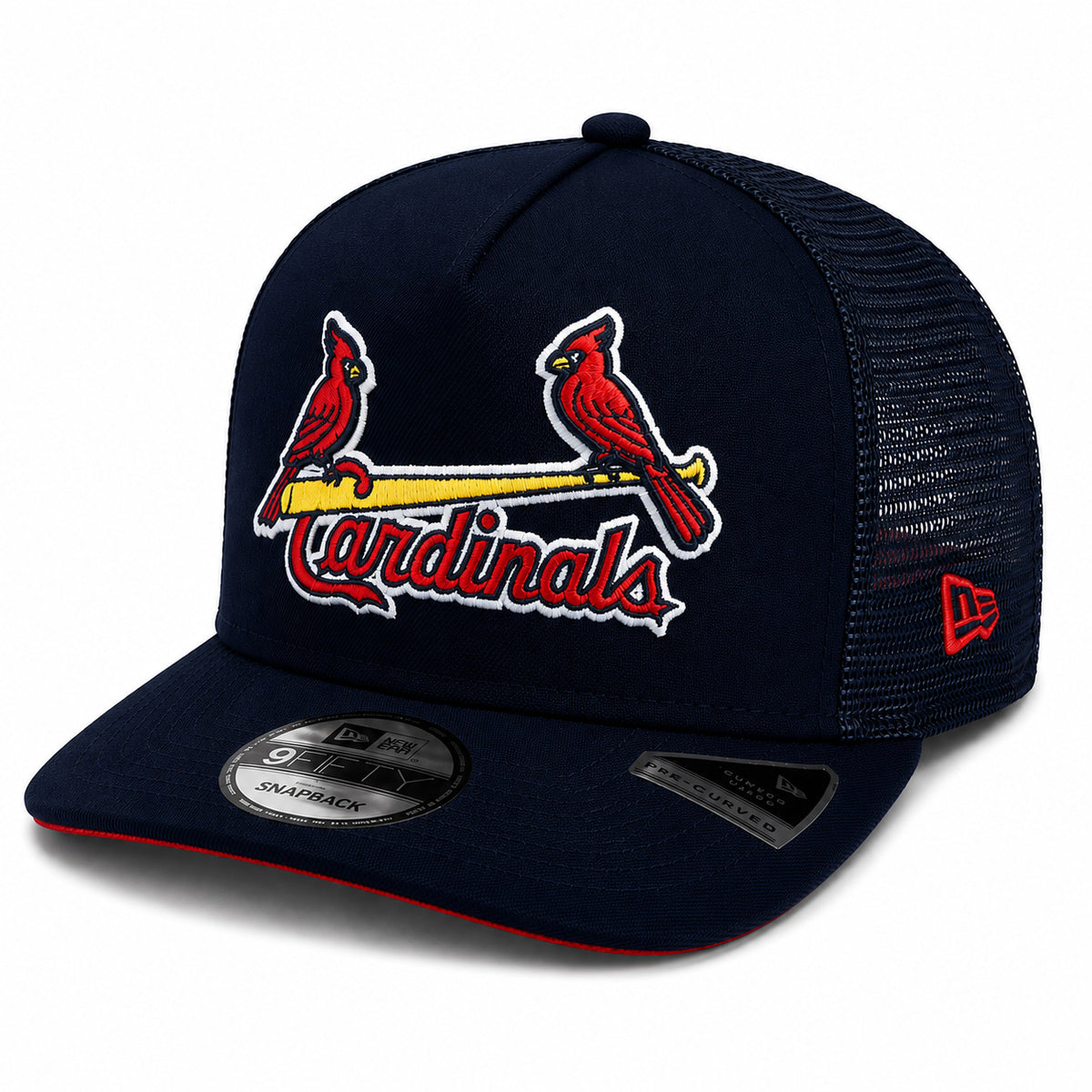 MLB St. Louis Cardinals New Era Trucker 9FIFTY A-Frame Snapback Hat- Navy