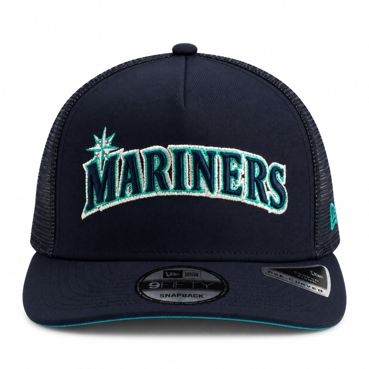 MLB Seattle Mariners New Era Trucker 9FIFTY A-Frame Snapback Hat- Navy