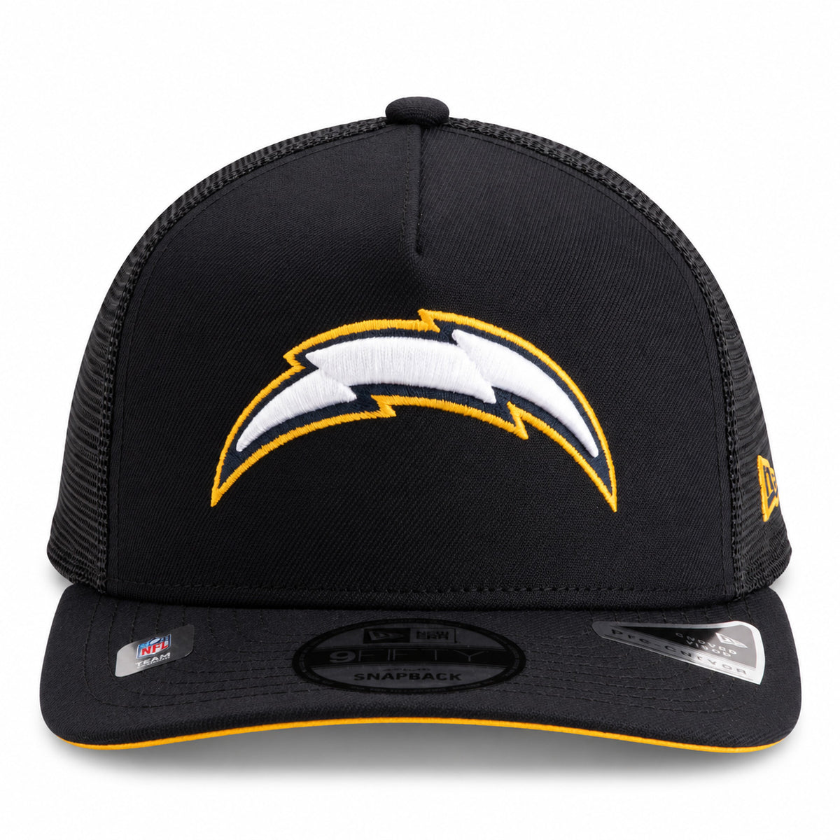 NFL Los Angeles Chargers New Era Trucker 9FIFTY A-Frame Snapback Hat- Navy