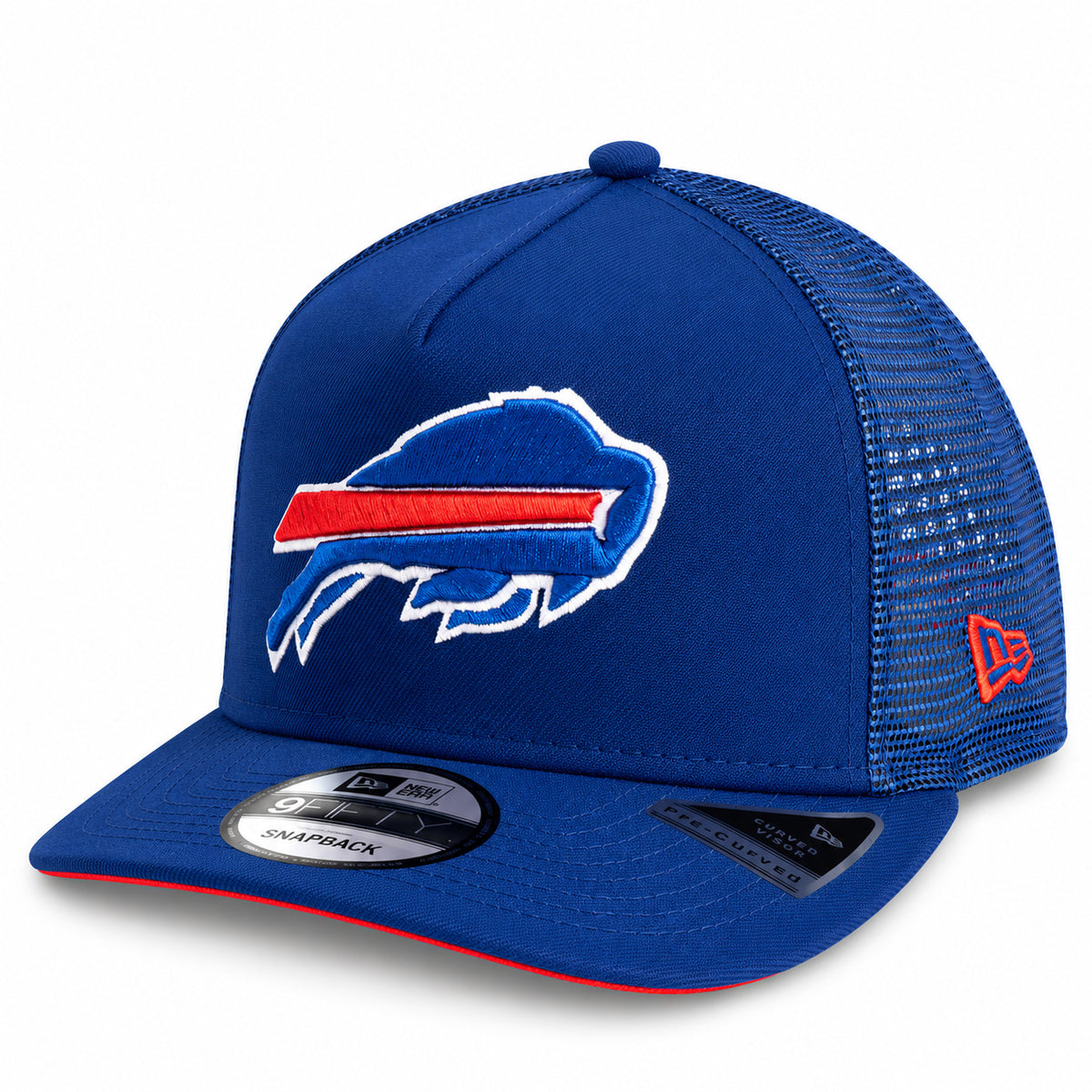 NFL Buffalo Bills New Era Trucker 9FIFTY A-Frame Snapback Hat- Blue
