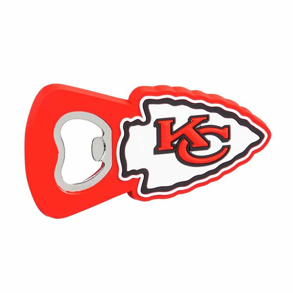 NFL Kansas City Chiefs Evergreen Magnetic Rubber Bottle Opener