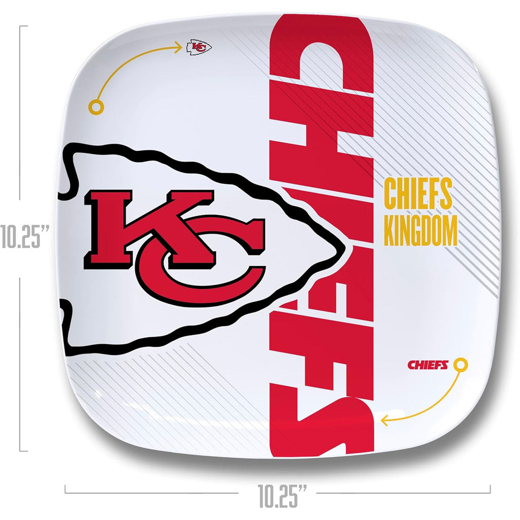 NFL Kansas City Chiefs YouTheFan Dinner Plate