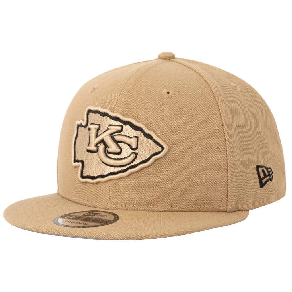 NFL Kansas City Chiefs New Era Mocha 9FIFTY Snapback Hat - Khaki